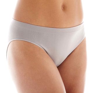 Ambrielle Seamless High Cut Panties, Zinc (Gray)