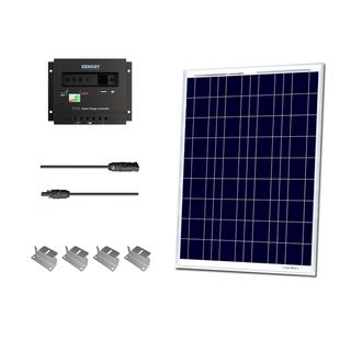 Solar Panel Starter Kit 100w With 100w Poly Solar Panel/ 20 Ad Kit/ 30a Charge Controller/ Z Br