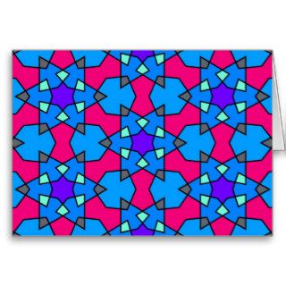 Islamic geometric patterns card