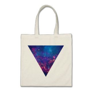 Inverted Galaxy Triangle Tote Bags
