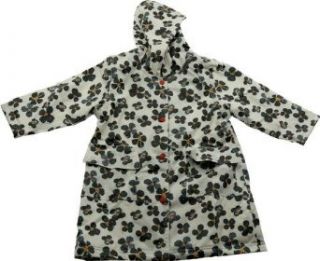 Pluie Pluie Toddler & Kids Raincoat Black Flower (Toddler Size 2/3 NO Lining) Clothing