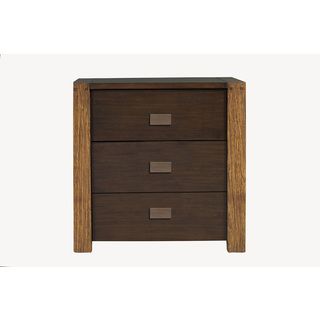 Alpine Furniture American Lifestyle Element 3 Drawer Nightstand Brown Size 3 drawer