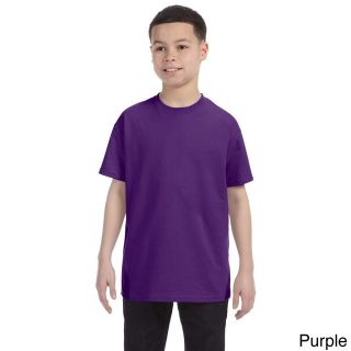 Gildan Gildan Youth Heavy Cotton T shirt Purple Size M (10 12)