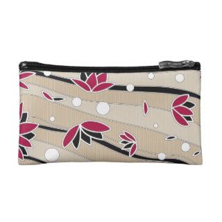 Lotus&Stripes [vintage] Cosmetic Bag