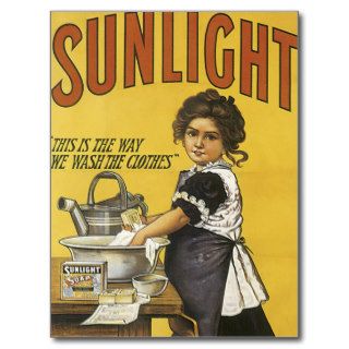 Sunlight Soap Vintage Art Post Cards