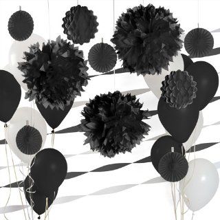 Party Decoration Kit   Black and White Party Supplies Health & Personal Care