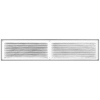 Construction Metals Inc. 16 in. x 4 in. Aluminum Face On Soffit Vent FOV164WH