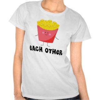 Couples T Shirt Made For Each Other Burger and Fry