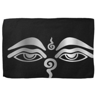 Eye of Buddha  Buddhism Symbol Hand Towel