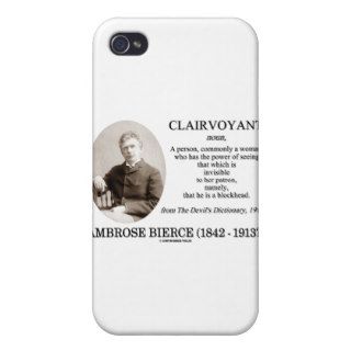 Ambrose Bierce Clairvoyant The Devil's Dictionary iPhone 4/4S Case