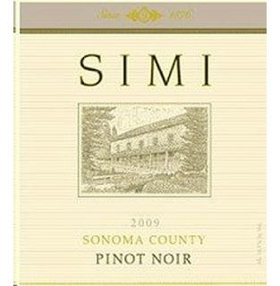 Simi Pinot Noir 2009 750ML Wine