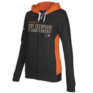 NHL Philadelphia Flyers Women's Full Zip Hoodie, Small  Sports Fan Sweatshirts  Clothing