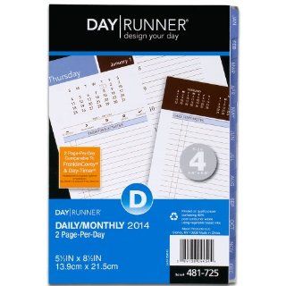 Day Runner 2014 Wedgewood Daily Planner Refill, 5.5 x 8.5 Inches (481 725)  Office Calendar Refills 