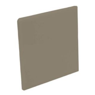 U.S. Ceramic Tile Color Collection Bright Cocoa 4 1/4 in. x 4 1/4 in. Ceramic Surface Bullnose Corner Wall Tile DISCONTINUED U796 SN4449