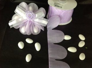 Lavender Pull Bow Ribbon for Jordan Almond Candy Flower 10 Yards 