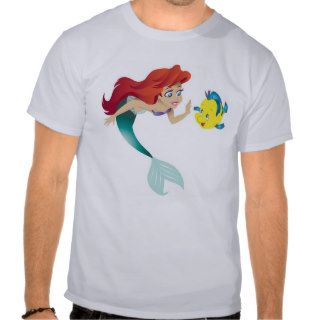 The Little Mermaid Ariel and Flounder High Five 5 T Shirts