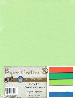 Darice Paper Crafter Cardstock Deck 8.5" x 11"   Christmas Assortment   50 Sheets