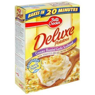 Betty Crocker Deluxe Creamy Roasted Garlic Scalloped Potatoes, 8 Ounce Boxes (Pack of 12)  Grocery & Gourmet Food