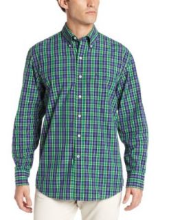IZOD Men's Long Sleeve Verdant Tartan Plaid Button Down, Verdant Green, Small at  Mens Clothing store Button Down Shirts