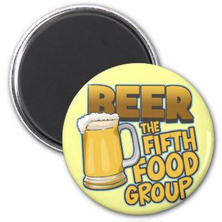 Beer The Fifth Food Group T Shirts & Gifts Refrigerator Magnet