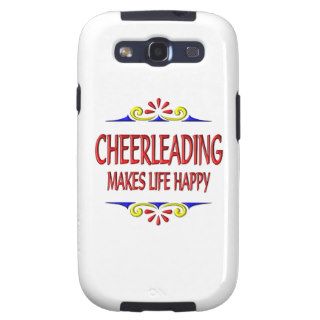 Cheerleading Makes Life Happy Samsung Galaxy S3 Cases