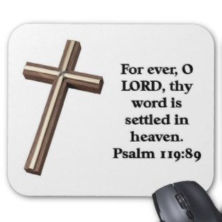 God's word is settled in Heaven Mousepad