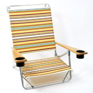 Telescope 541 Mini Sun Chaise with Cup Holder Beach Chairs   483 Summer Spree  Camping Chairs  Patio, Lawn & Garden