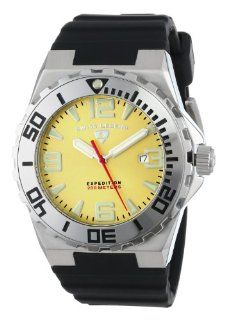 Swiss Legend Men's 10008 07SET "Expedition" Stainless Steel, Black Silicone, and Yellow Dial Watch Set Watches