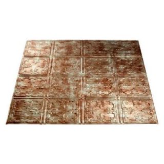 Fasade Traditional 10 2 ft. x 2 ft. Bermuda Bronze Lay in Ceiling Tile L73 17