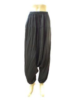 Olive Green Thai Hill Tribe Hmong Pants Trousers Harem Boho Elastic Waist Free Size Rayon  Other Products  