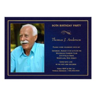 90th Birthday Party Invitations   Add your photo
