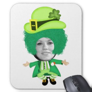 Irish St Patricks Day Jig, Photo Framed Head Mouse Pad