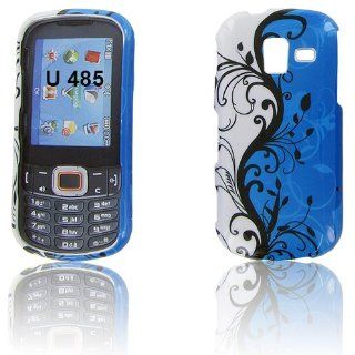 Samsung U485 (Intensity III) Blue Vine Protective Case Cell Phones & Accessories