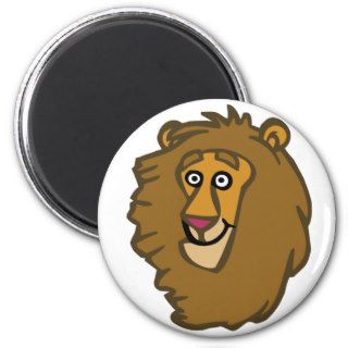 Cartoon Lion Head Fridge Magnet