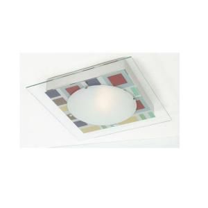 Hampton Bay Mondrian Collection 1 Light Flush Mount 12631 025