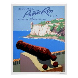 Discover Puerto Rico 1940 WPA Posters
