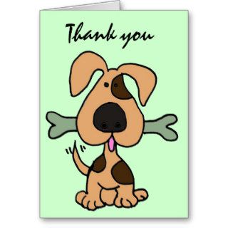 CA  Puppy Dog Thank you card