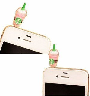 Poposh Starbuck Cup 3.5mm Anti Dust Plug Earphone Jack Headphone Port Stopper Caps For iPhone 3 3G 3GS 4 4GS 4S/iPad 1 2 3 /Ipad mini/ Samsung Galaxy Tab 10.1 P7500 P5110 /Samsung Galaxy Note 10.1/ Samsung Galaxy Tab 7.0 P3110 P6100 P1000/10.1 Supertab, ep