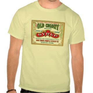 Old Colony Cane & Maple Syrup Vintage Ad T Shirt