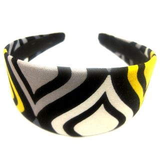 Crawford Corner Shop Black Yellow Grey Headband Hair Accessories