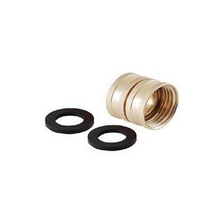LDR 504 2430 3/4 Inch Fht by 3/4 Inch Fht Brass Swivel Hose Fitting   Plumbing Hoses  