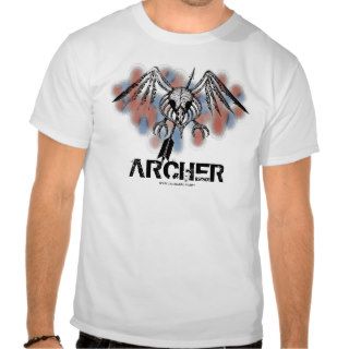 Cool bird skull archer graphic art t shirt design