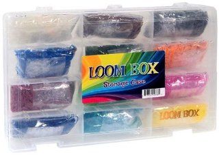 Official Loom Box Rainbow Loom Bracelet Band Kit 7200 Rubber Bands & 288 C Clips Toys & Games