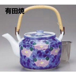 teapot kbu488 09 432 [7.88 x 5.12 x 4.73 inch  1100 cc] Japanese tabletop kitchen dish Teapot purple flower No. 6 teapot ( with net ) [20 x 13 x 12cm ? 1100 cc ] inn restaurant tableware restaurant business kbu488 09 432 Kitchen & Dining