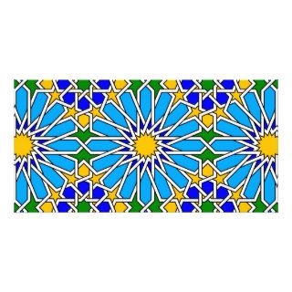 Islamic geometric patterns photo card