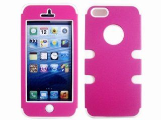 PC + Silicone 3 in 1 Combo Protective Case Skin Cover for iPhone 5 Cell Phones & Accessories