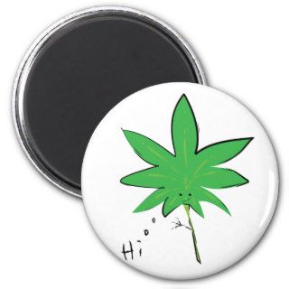 hi pot leaf magnet