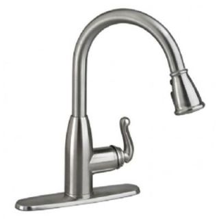 American Standard Symphony Single Handle Pull Down Sprayer Kitchen Faucet in Stainless Steel 4505SSF