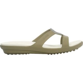 Women's Crocs Sanrah Khaki/Oyster Crocs Sandals