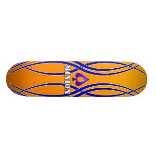 Minion Flaming Spade Board Skate Board Deck